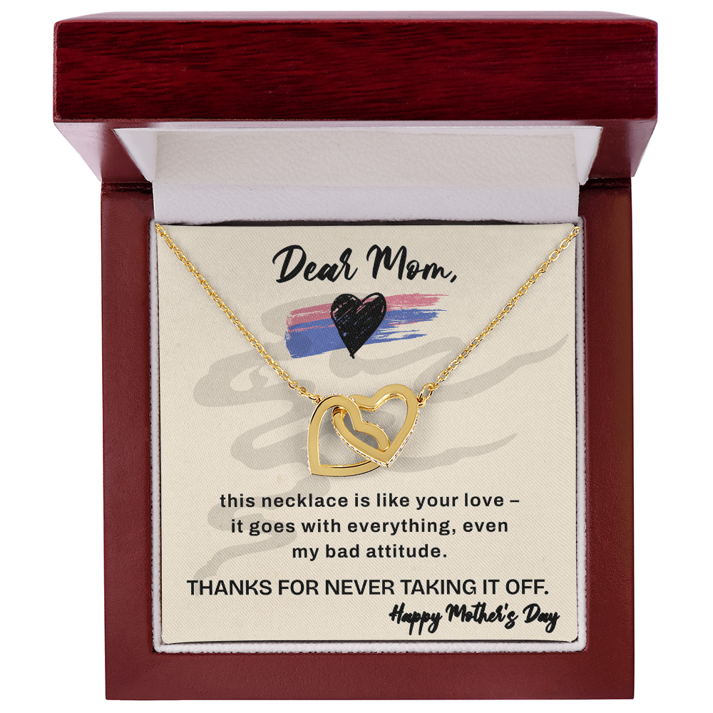 Dear Mom Love Necklace – Funny & Heartfelt Mother’s Day Gift