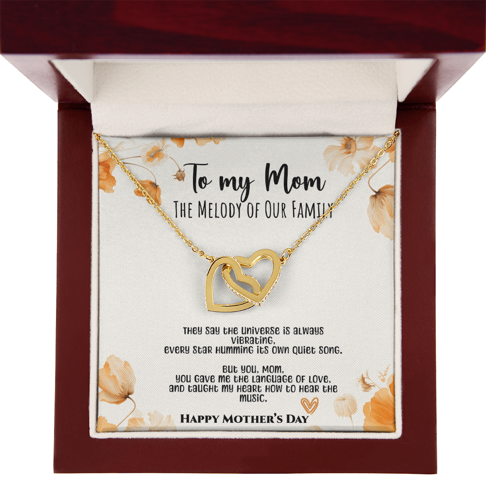 Melody of Our Family Mom Necklace – Floral Harmony Edition