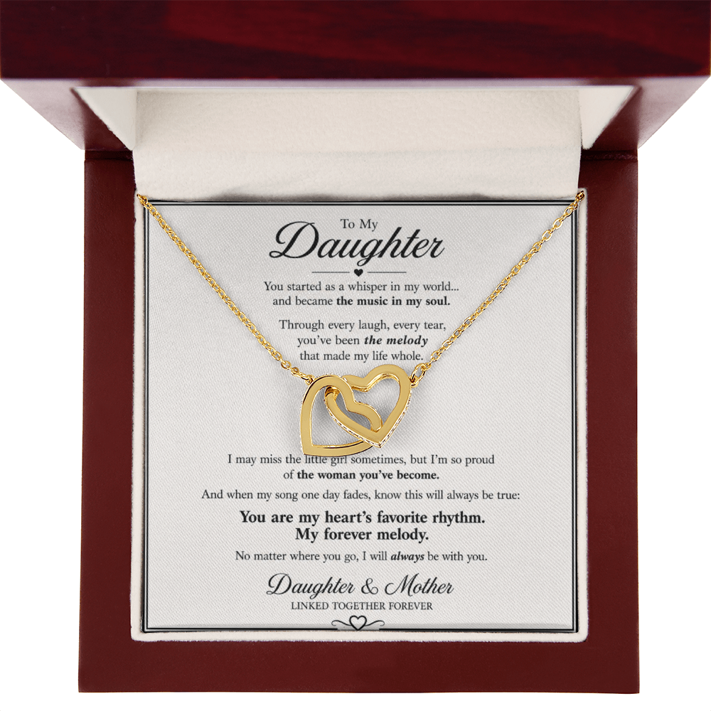 To My Daughter – You Are My Forever Melod Necklace