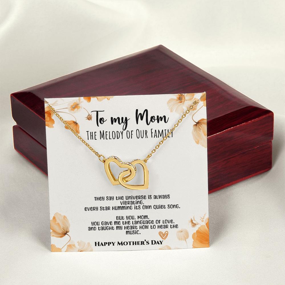 Melody of Our Family Mom Necklace – Floral Harmony Edition
