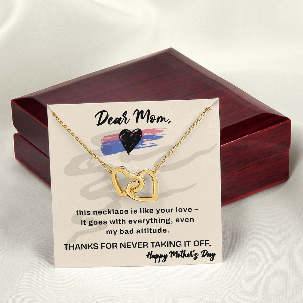 Dear Mom Love Necklace – Funny & Heartfelt Mother’s Day Gift