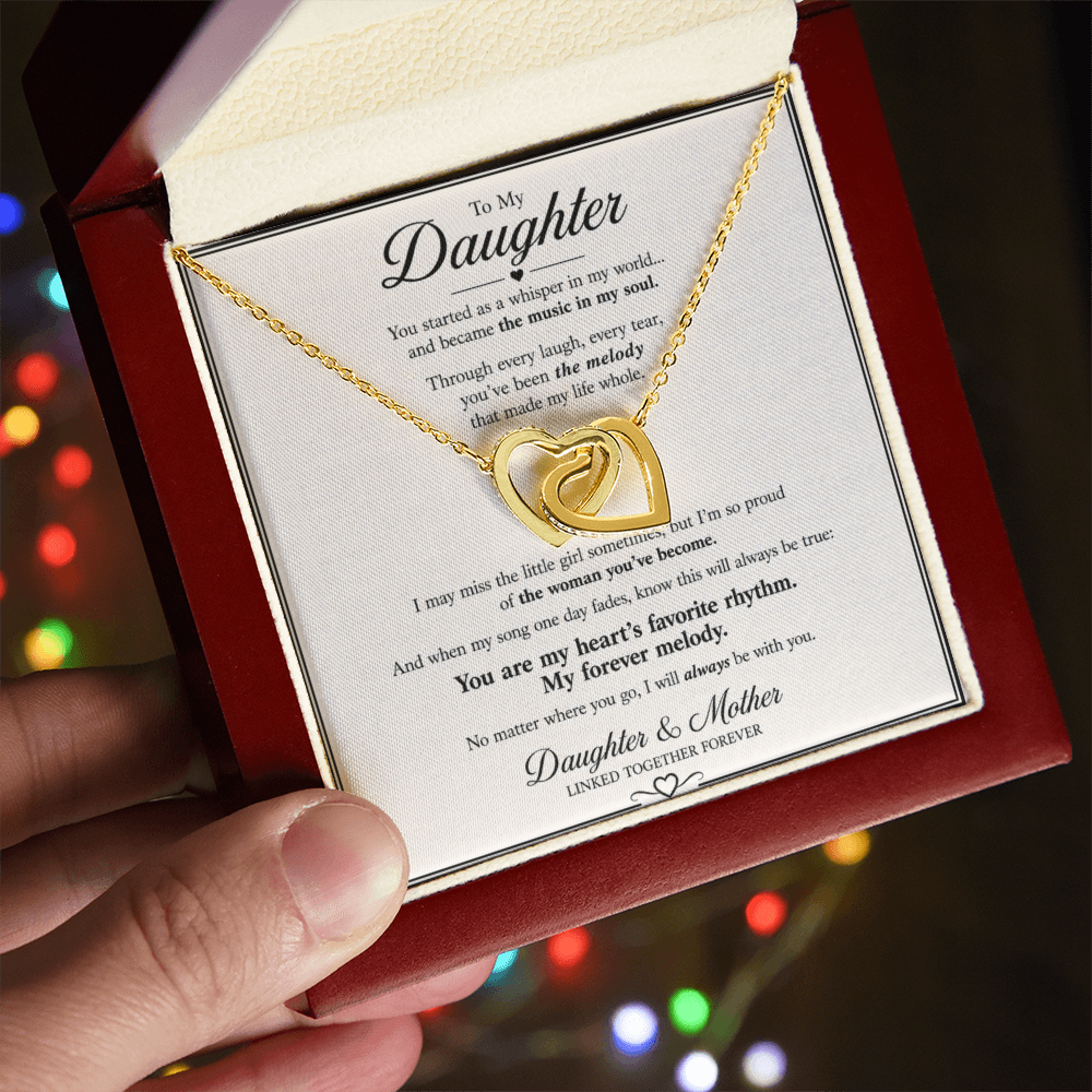 To My Daughter – You Are My Forever Melod Necklace