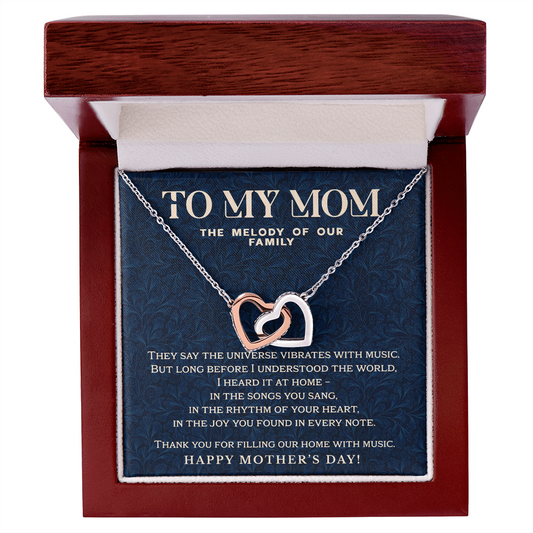 Melody of Our Family Mom Necklace – Timeless Harmony Edition