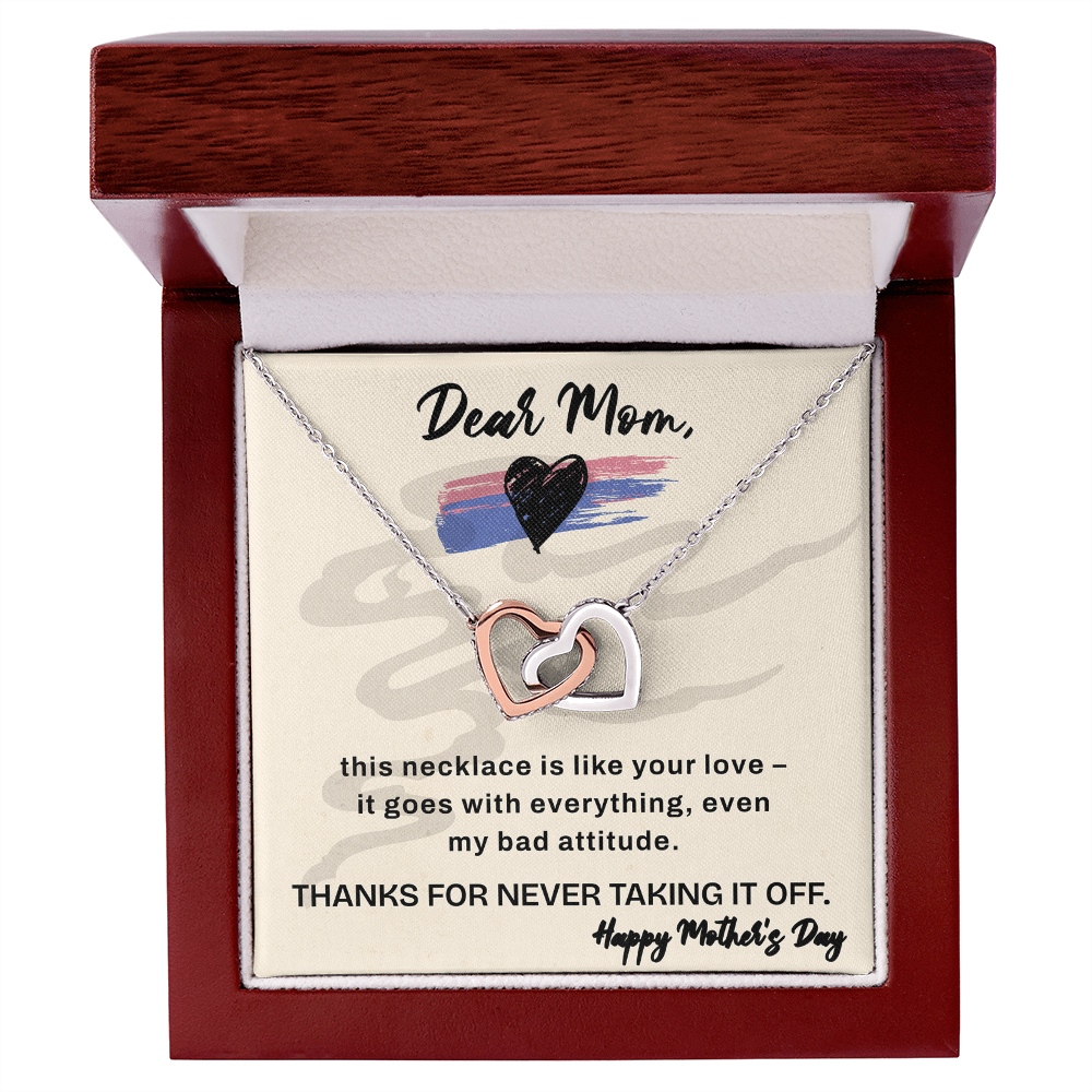 Dear Mom Love Necklace – Funny & Heartfelt Mother’s Day Gift