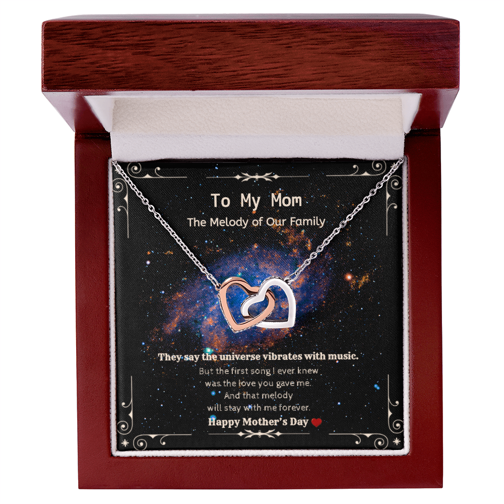 Melody of Our Family Mom Necklace – Galaxy Harmony Edition