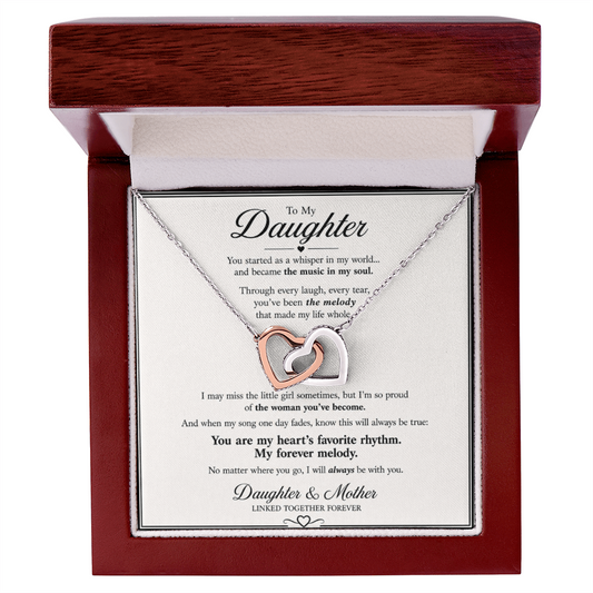 To My Daughter – You Are My Forever Melod Necklace