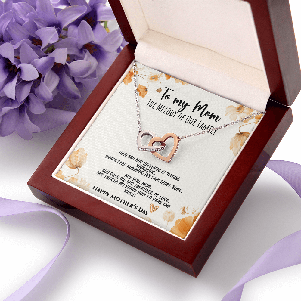 Melody of Our Family Mom Necklace – Floral Harmony Edition