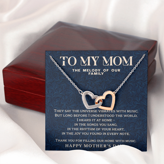 Melody of Our Family Mom Necklace – Timeless Harmony Edition