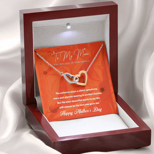Melody of Our Family Mom Necklace – Cosmic Symphony Edition