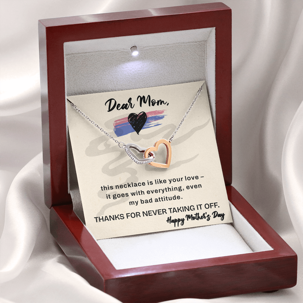 Dear Mom Love Necklace – Funny & Heartfelt Mother’s Day Gift