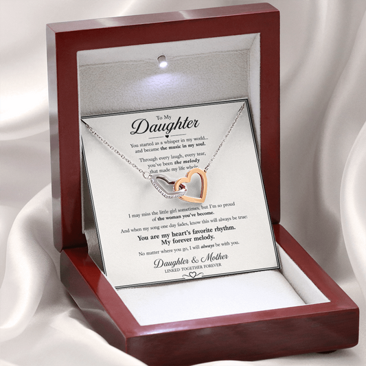 To My Daughter – You Are My Forever Melod Necklace