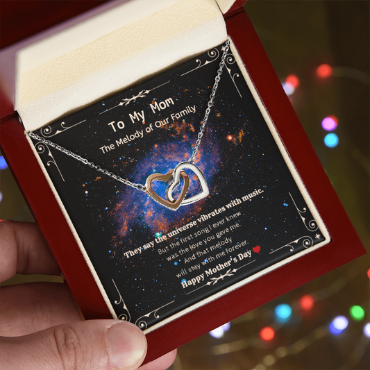 Melody of Our Family Mom Necklace – Galaxy Harmony Edition