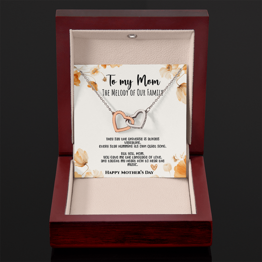 Melody of Our Family Mom Necklace – Floral Harmony Edition