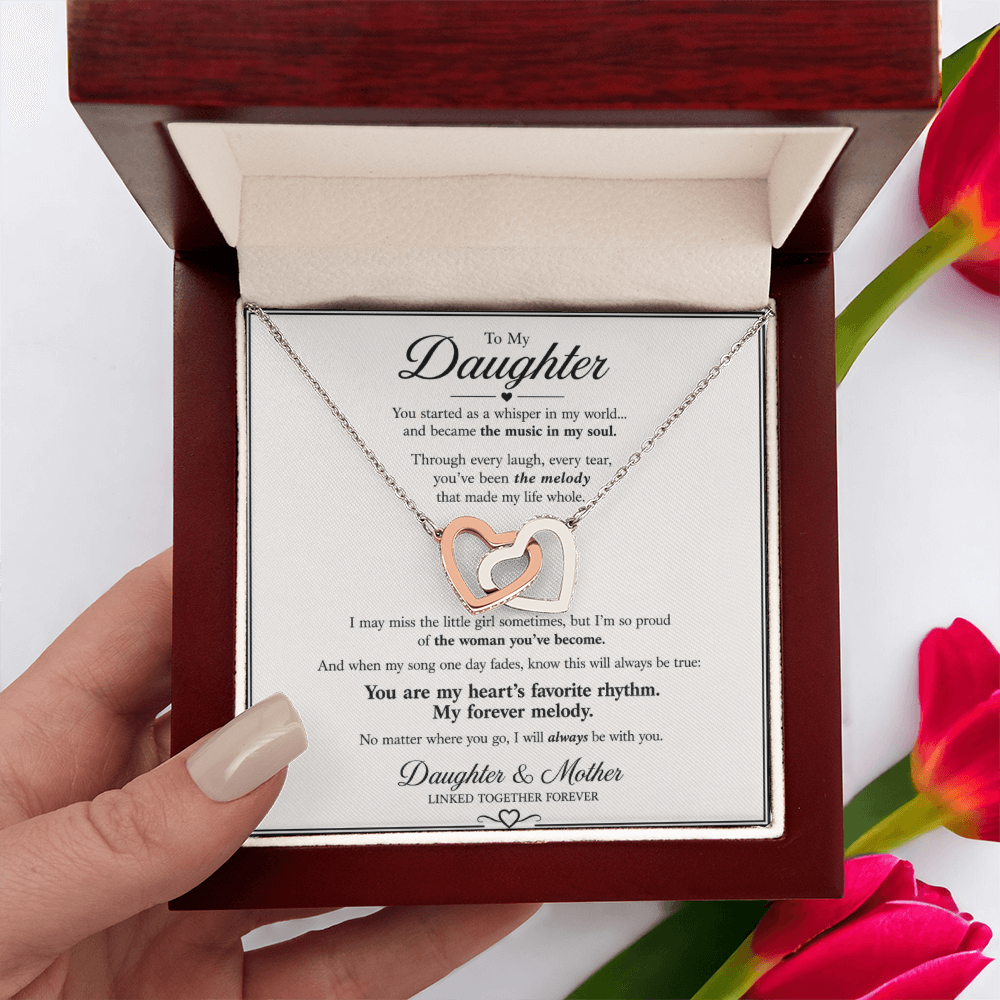 To My Daughter – You Are My Forever Melod Necklace