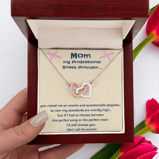 Mom Professional Snack Provider Necklace – Funny & Meaningful Gift