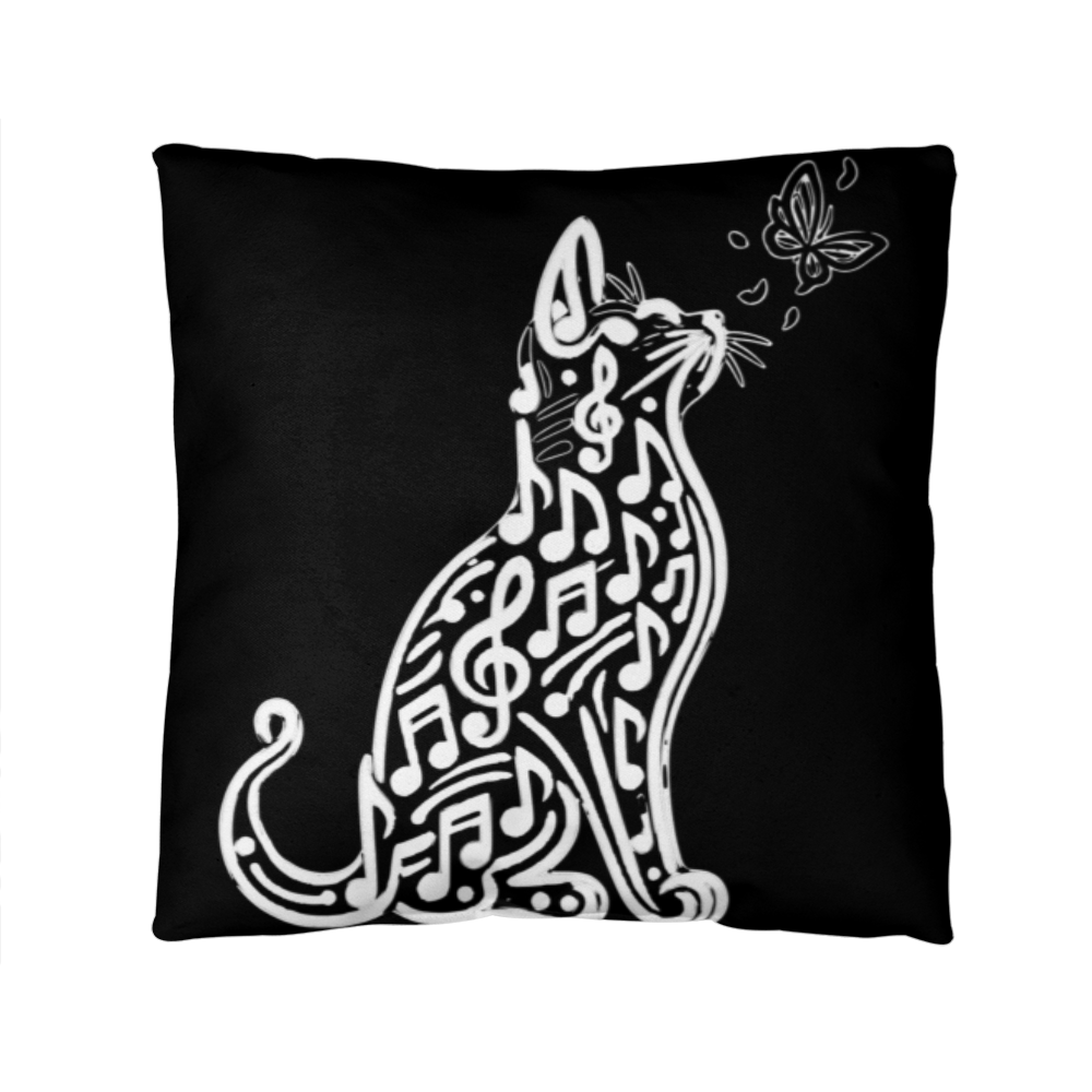 music cat pillow