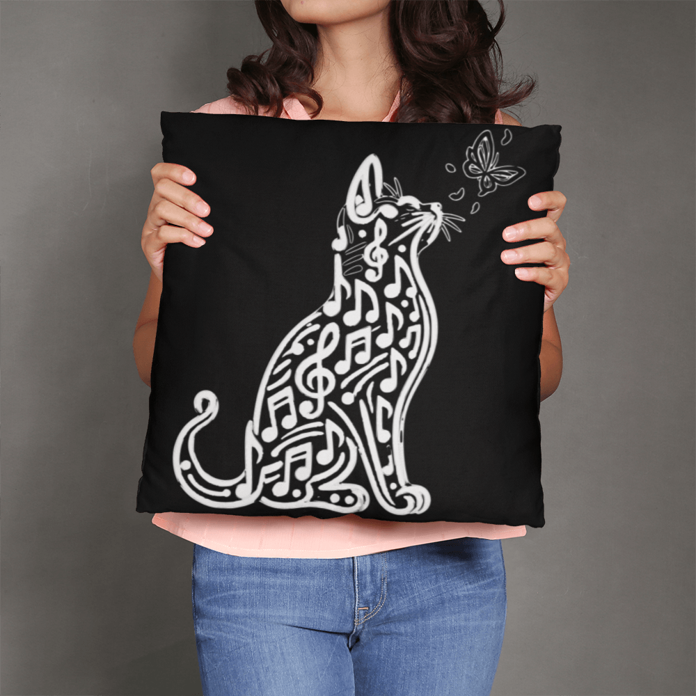 music cat pillow