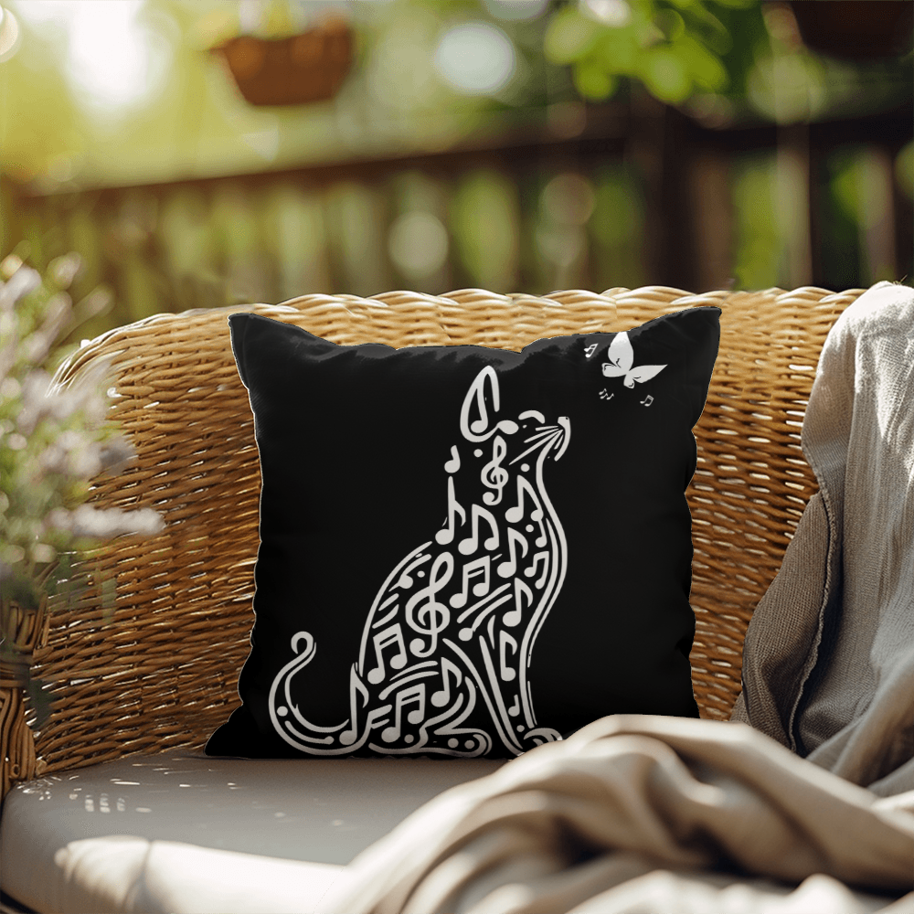 Melody Cat Pillow – Where Music Meets Soul