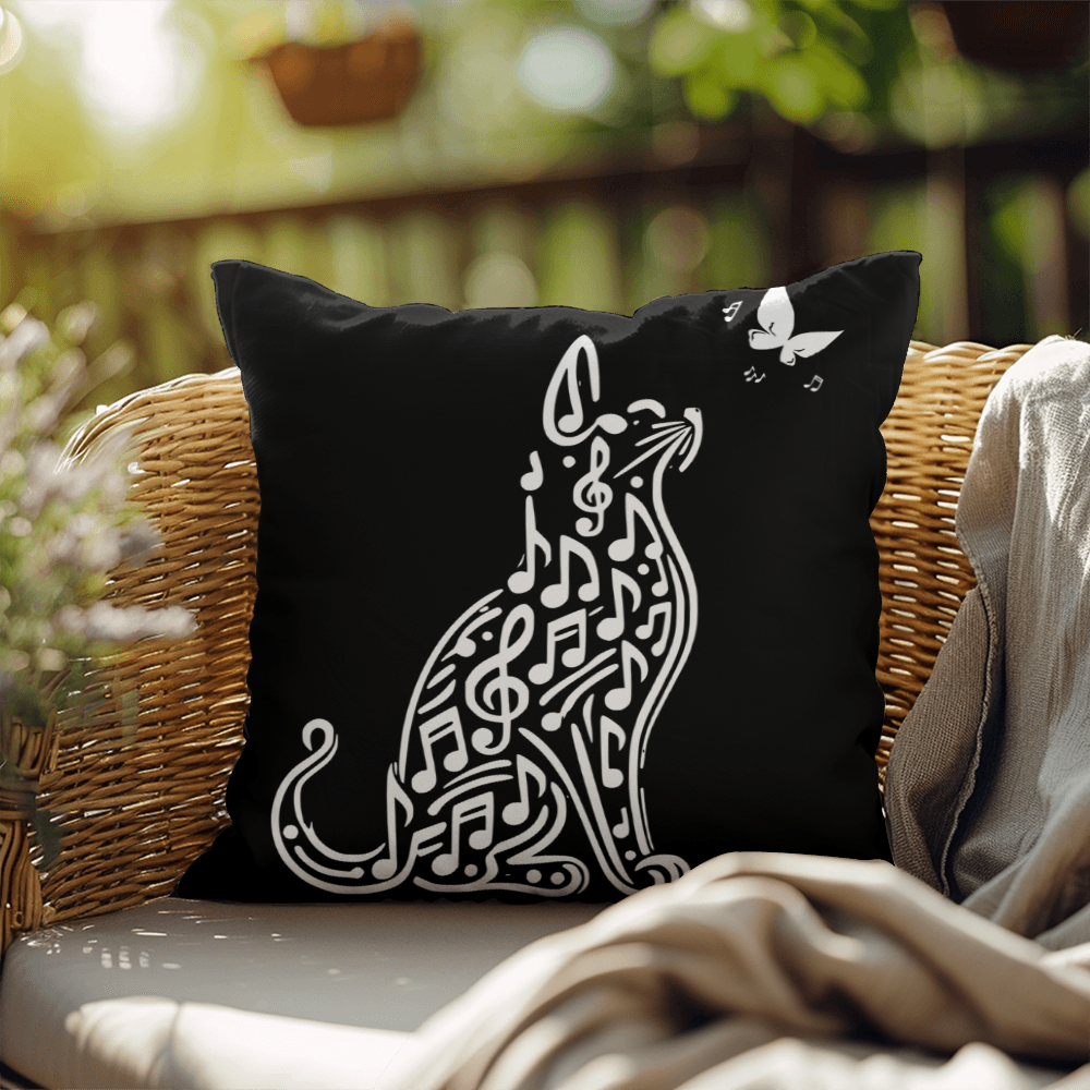 Melody Cat Pillow – Where Music Meets Soul