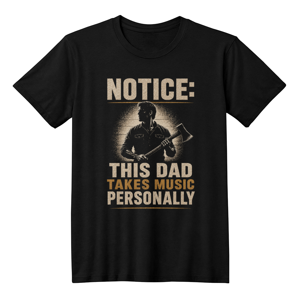 Notice: This Dad Takes Music Personally Shirt