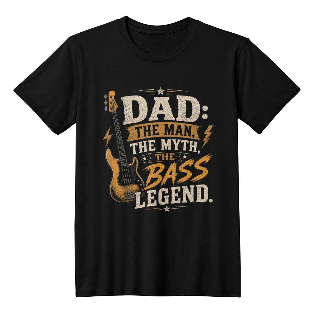 Dad: The Man The Myth The Bass Legend T-Shirt