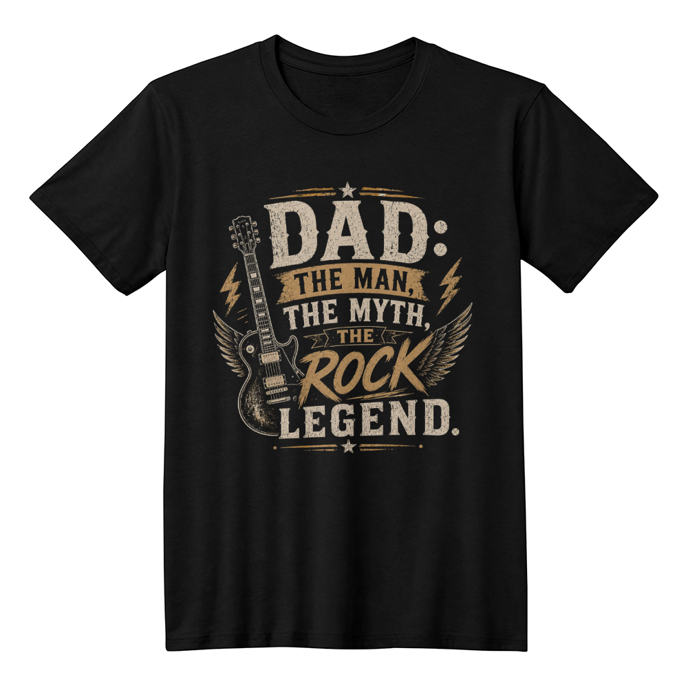 Dad: The Man The Myth The Rock Legend T-Shirt