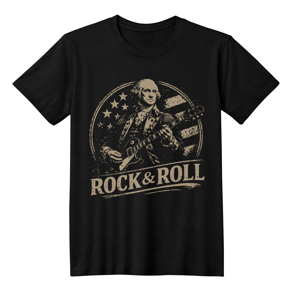 Washington Rocks Vintage Guitar T-Shirt