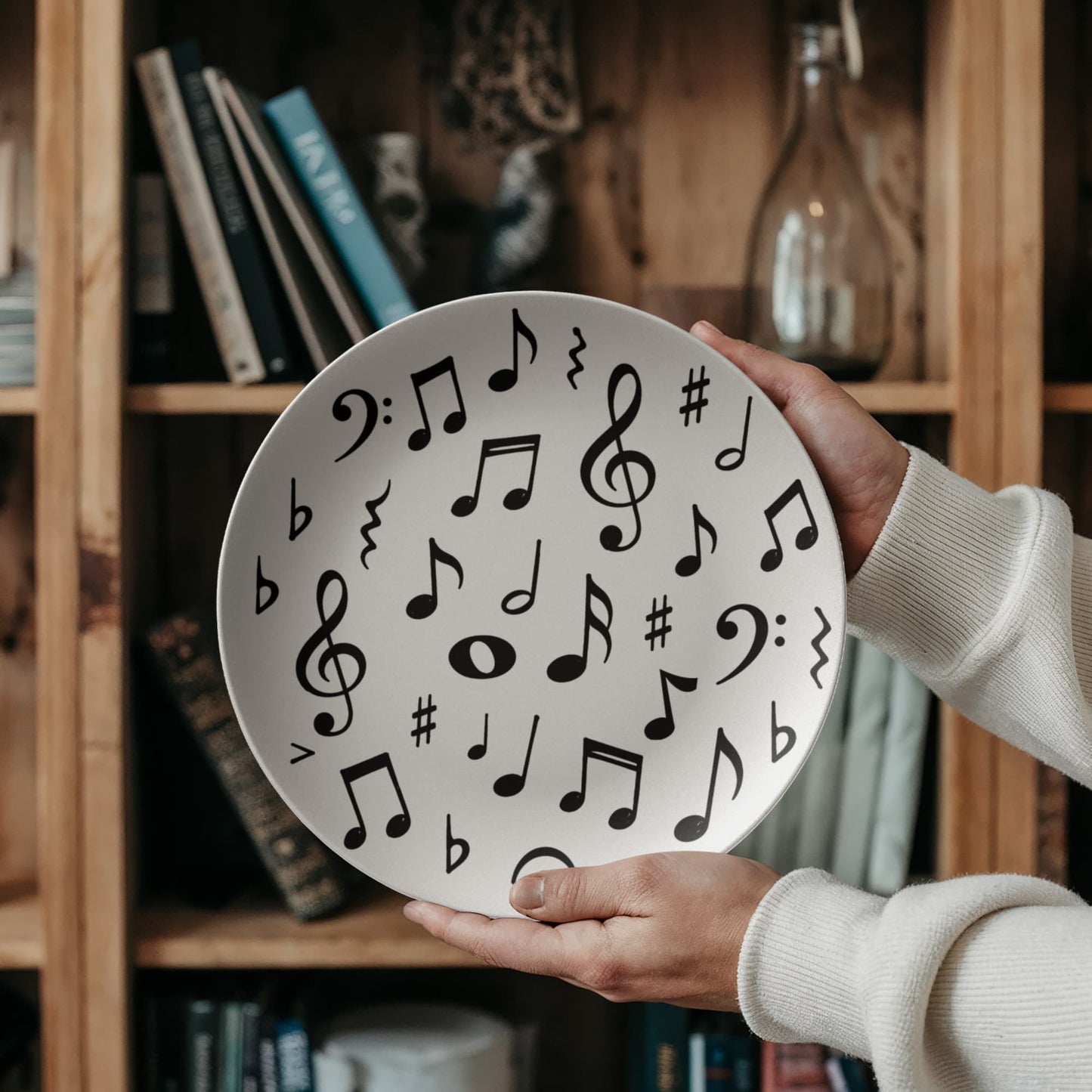 Music Notes Decorative Plate – Large Notes