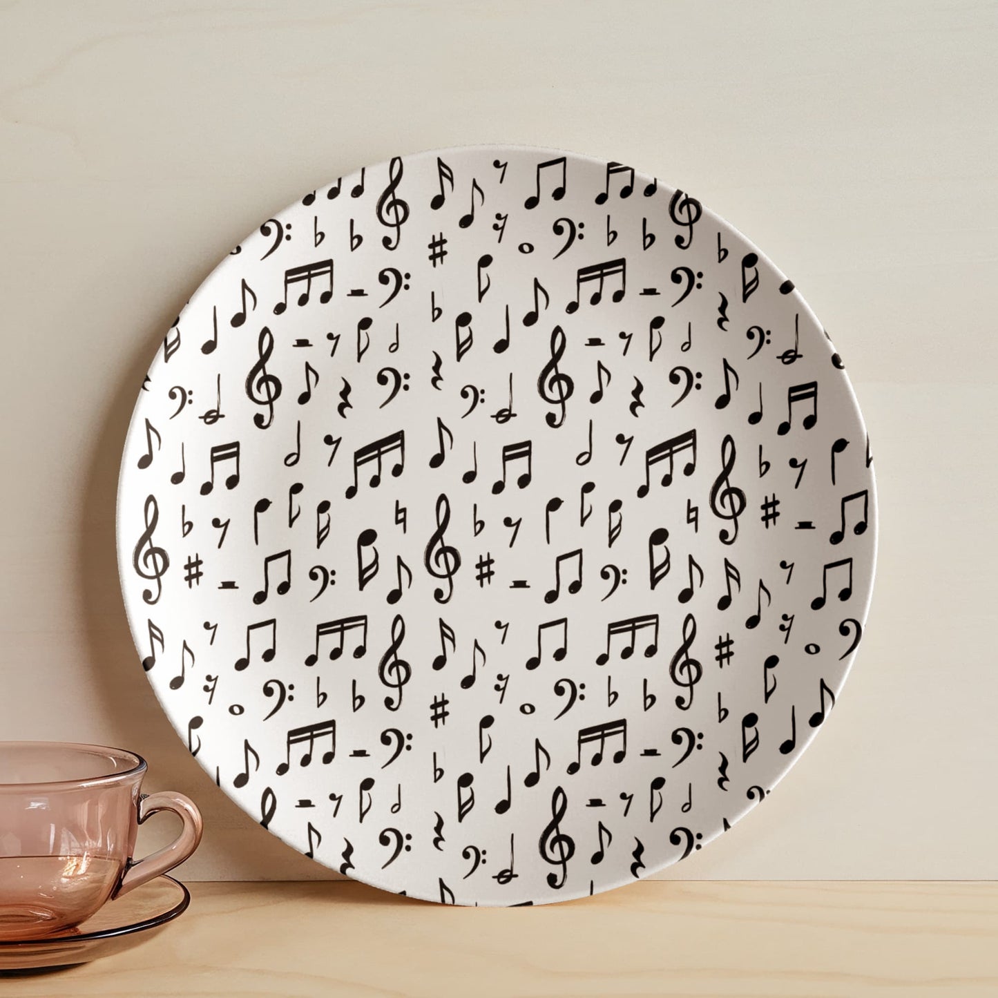 Litle music notes Plate