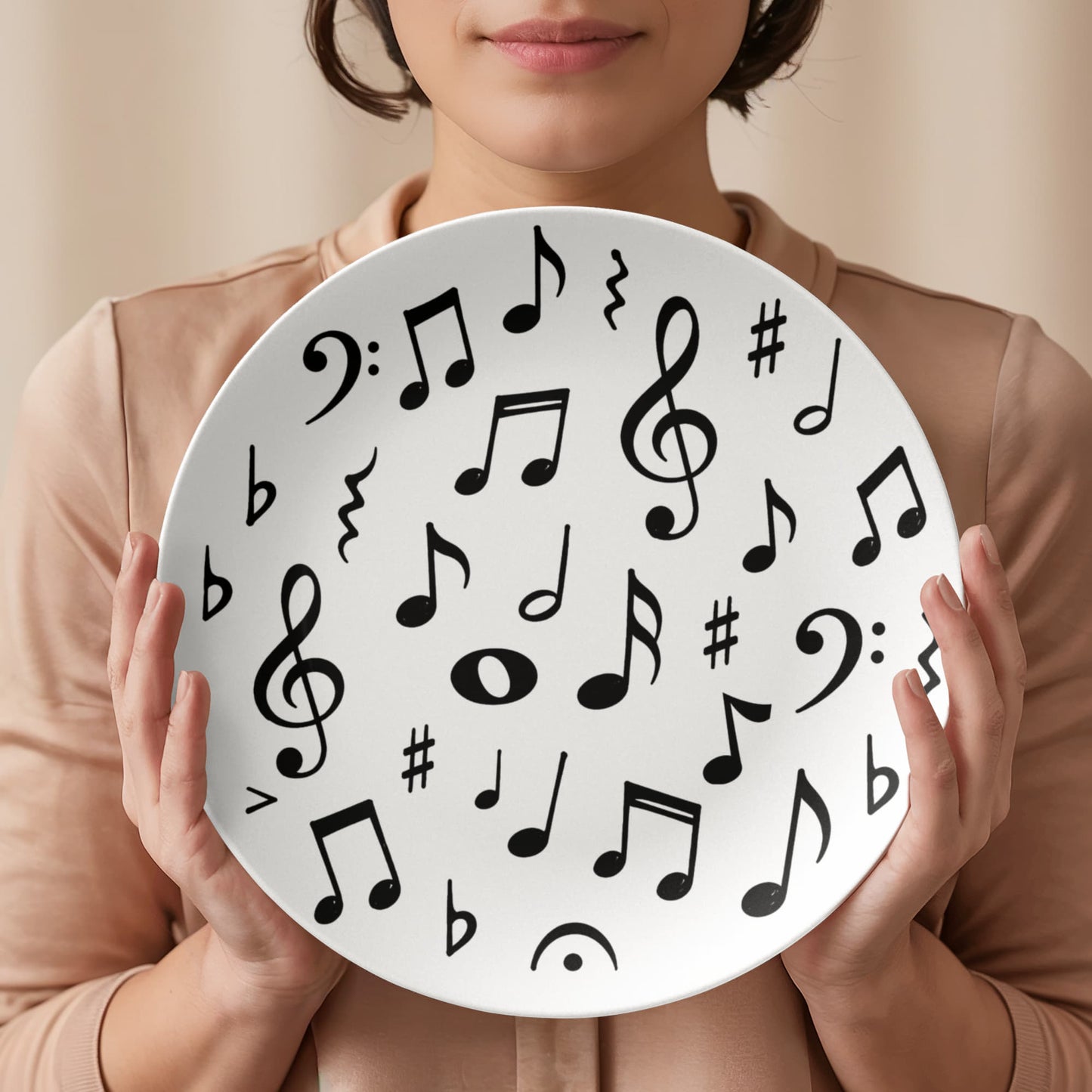 Music Notes Decorative Plate – Large Notes