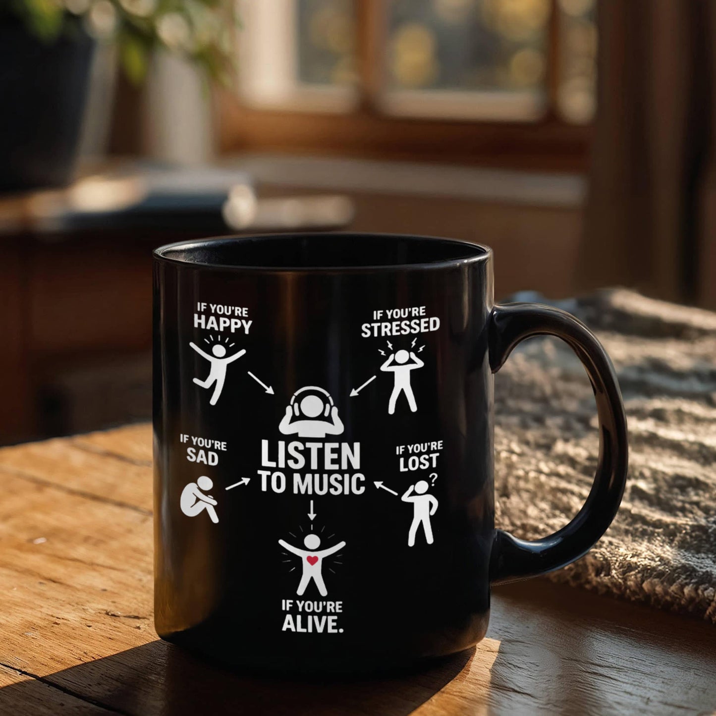 Listen to Music Mood Therapy Mug