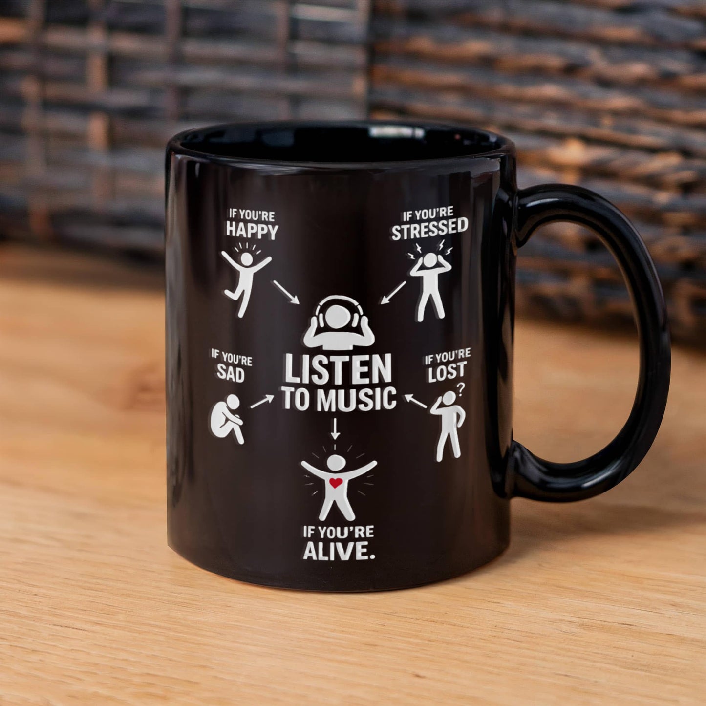 Listen to Music Mood Therapy Mug