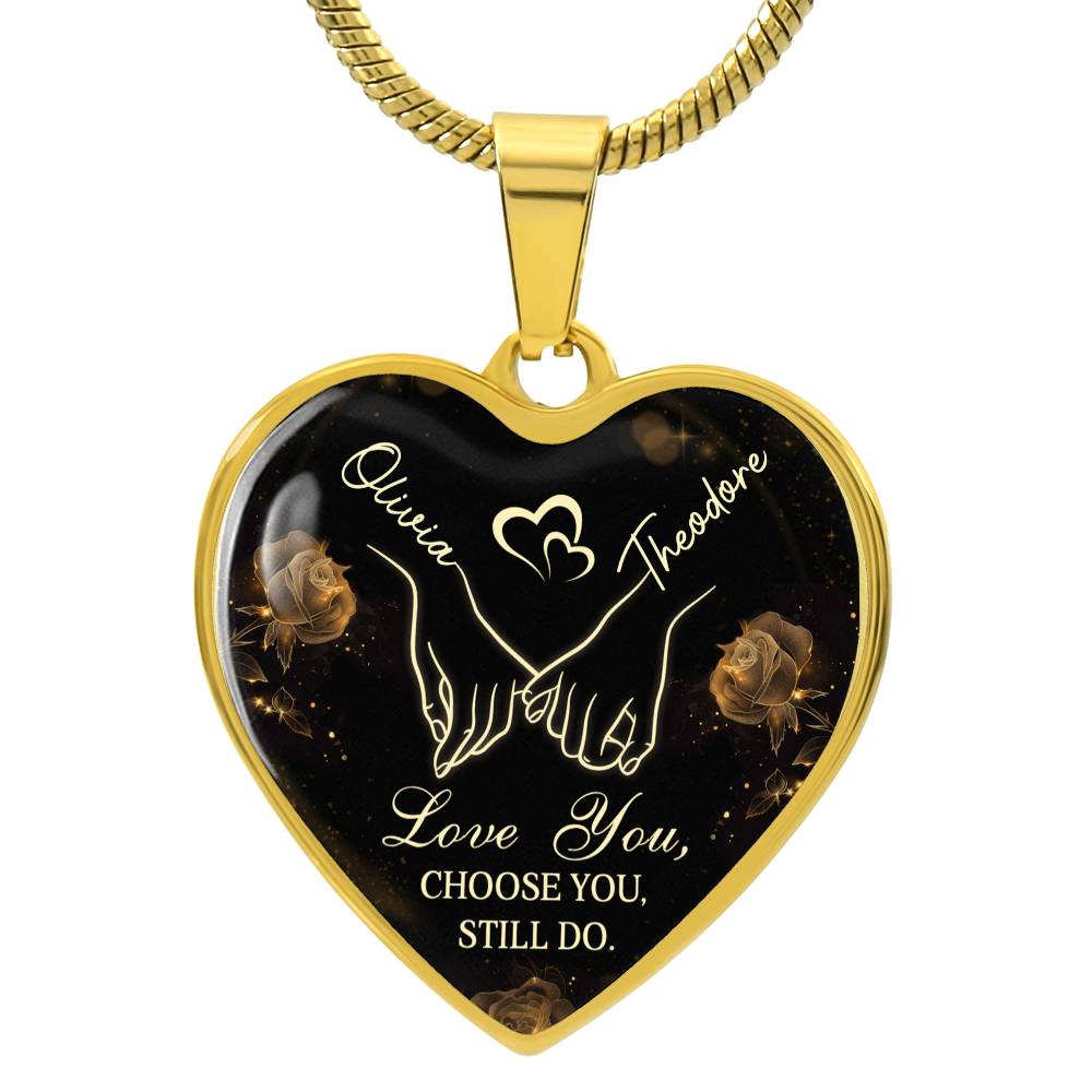 Two Names, One Heart – Custom Name Heart Necklace