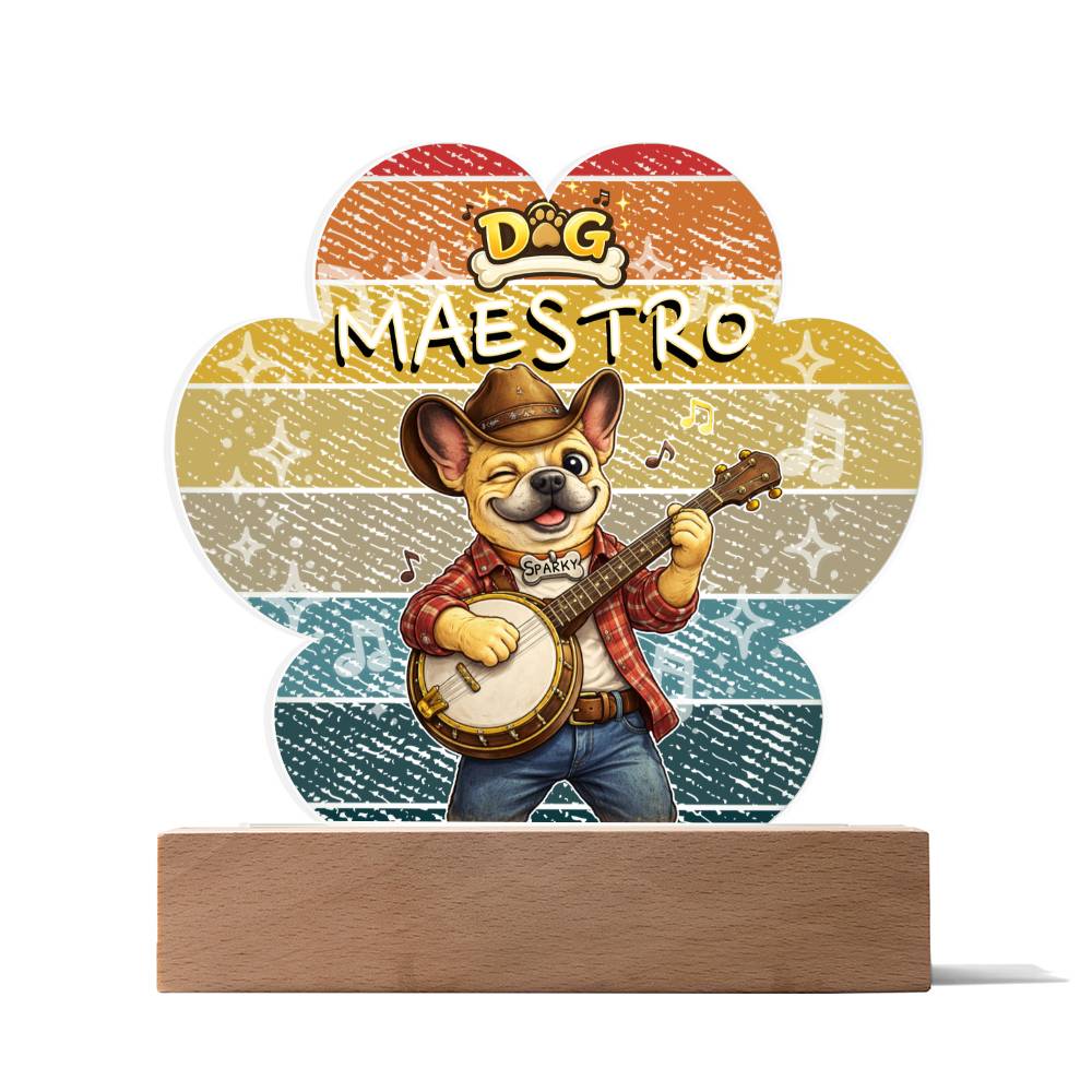 Dog Maestro – French Bulldog Banjoist