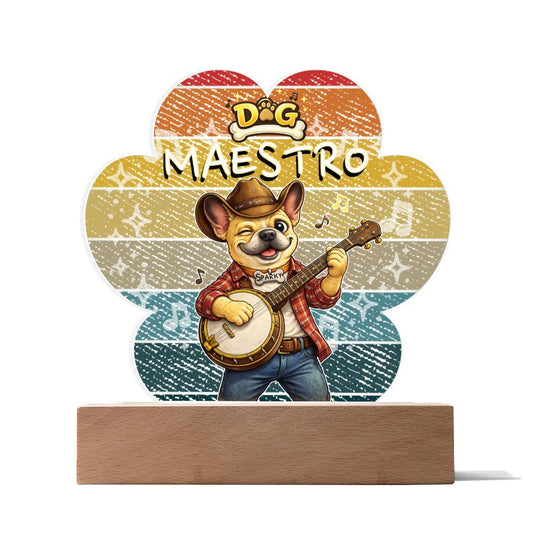 Dog Maestro – French Bulldog Banjoist