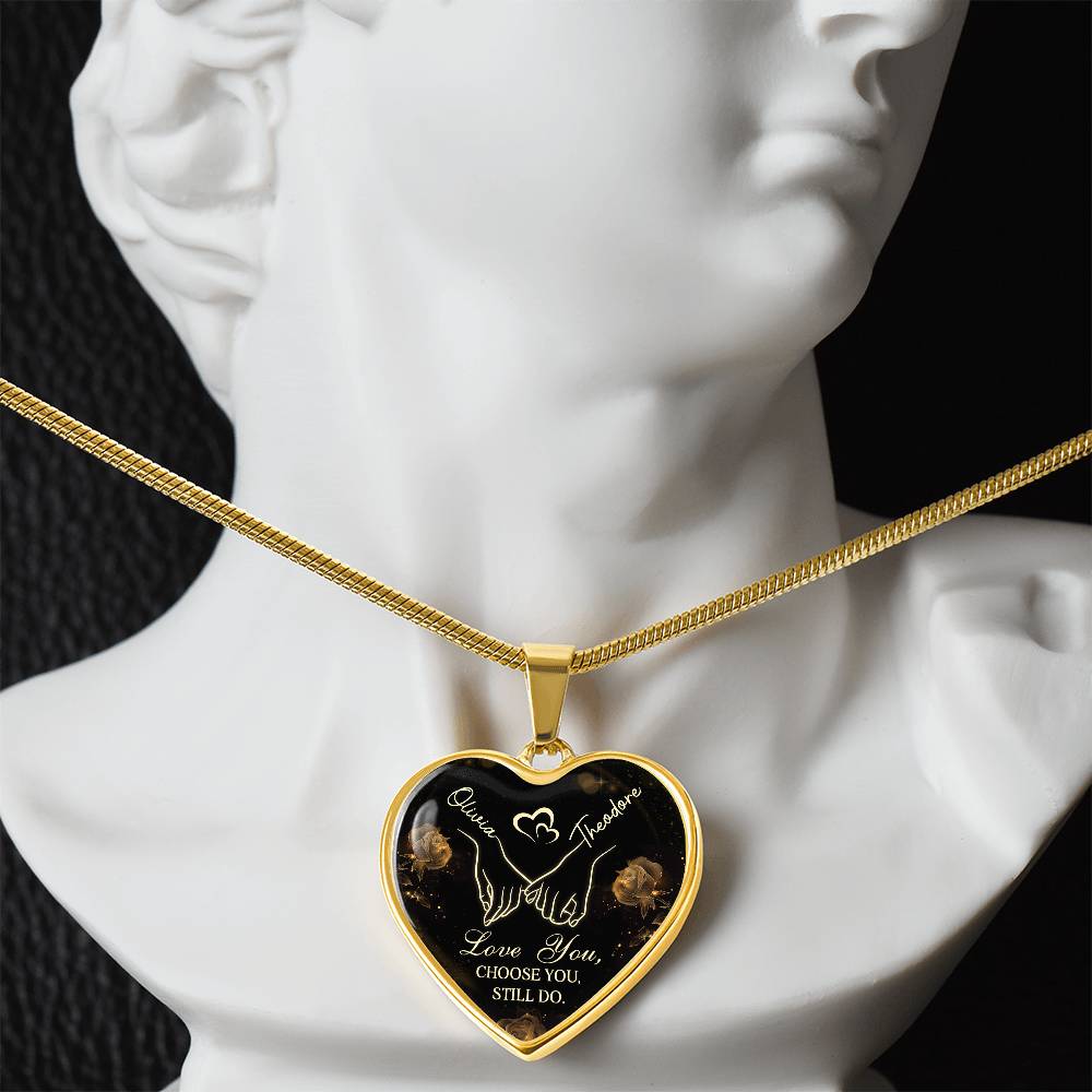 Two Names, One Heart – Custom Name Heart Necklace