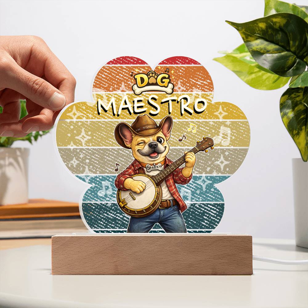 Dog Maestro – French Bulldog Banjoist