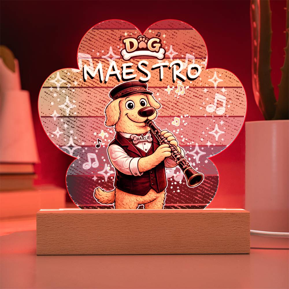 Dog Maestro – Golden Retriever Clarinetist