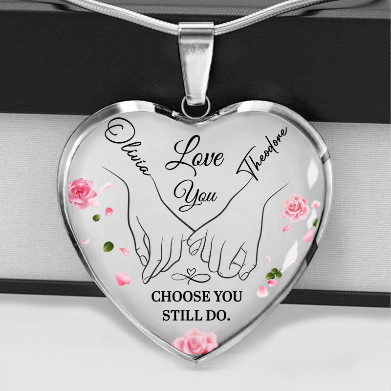 Two Names, One Heart – Heart Necklace for Couples