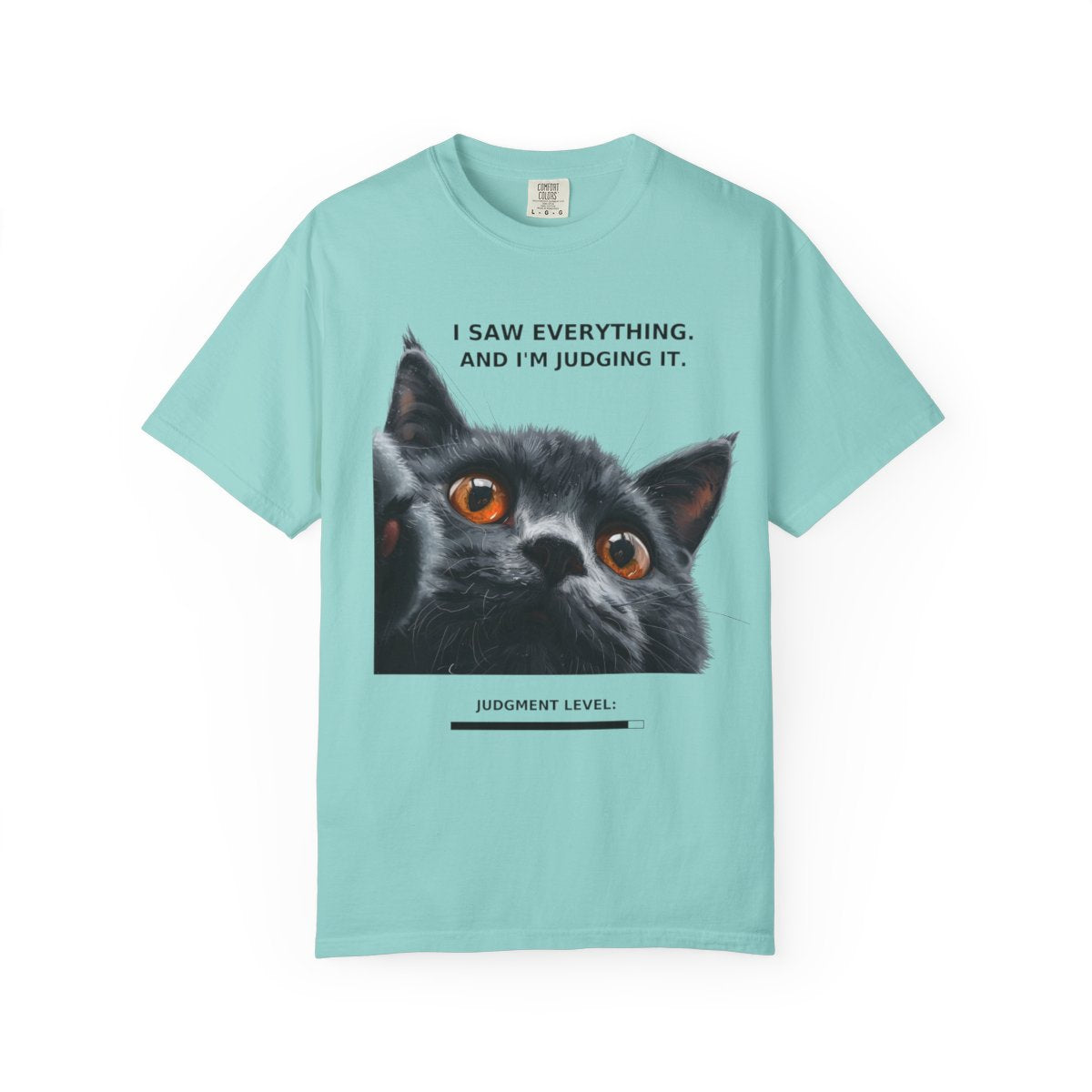 Funny Judgy Cat T-Shirt – “I Saw Everything” Meme Tee for Cat Lovers